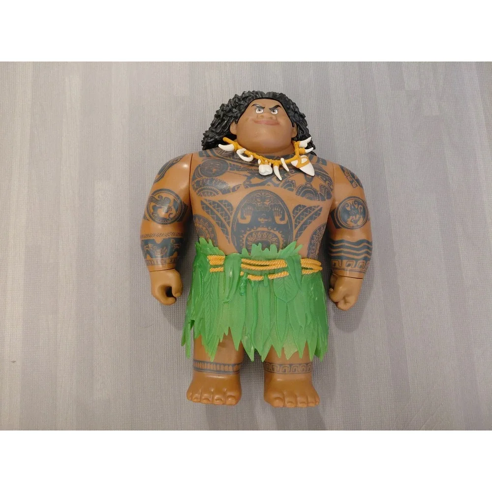 Disney Moana Maui Action Figure Doll Canoe Pua Hei Hei Set Lot